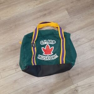 Retro Camp Muskoka Cottagecore Canvas Dufflebag